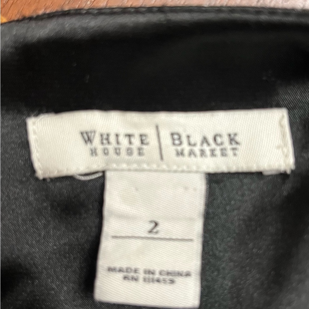 White House Black Market Dark Gray Sheath Dress Size 2 - Picture 6 of 10